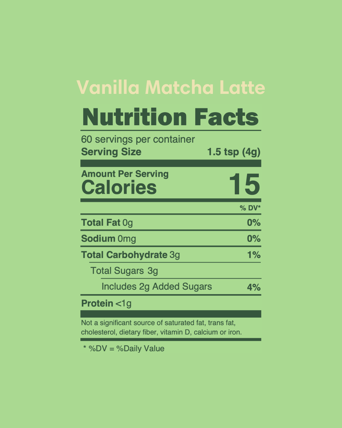 Vanilla Matcha Latté