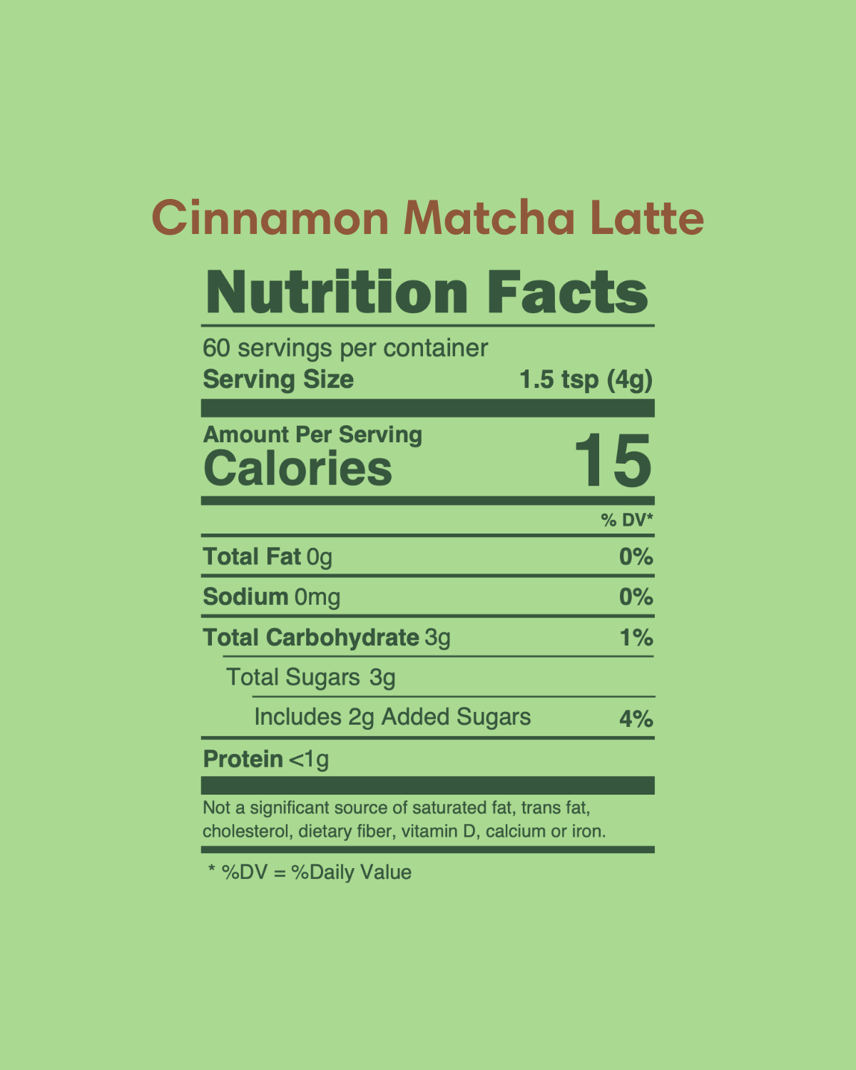 Cinnamon Matcha Latté