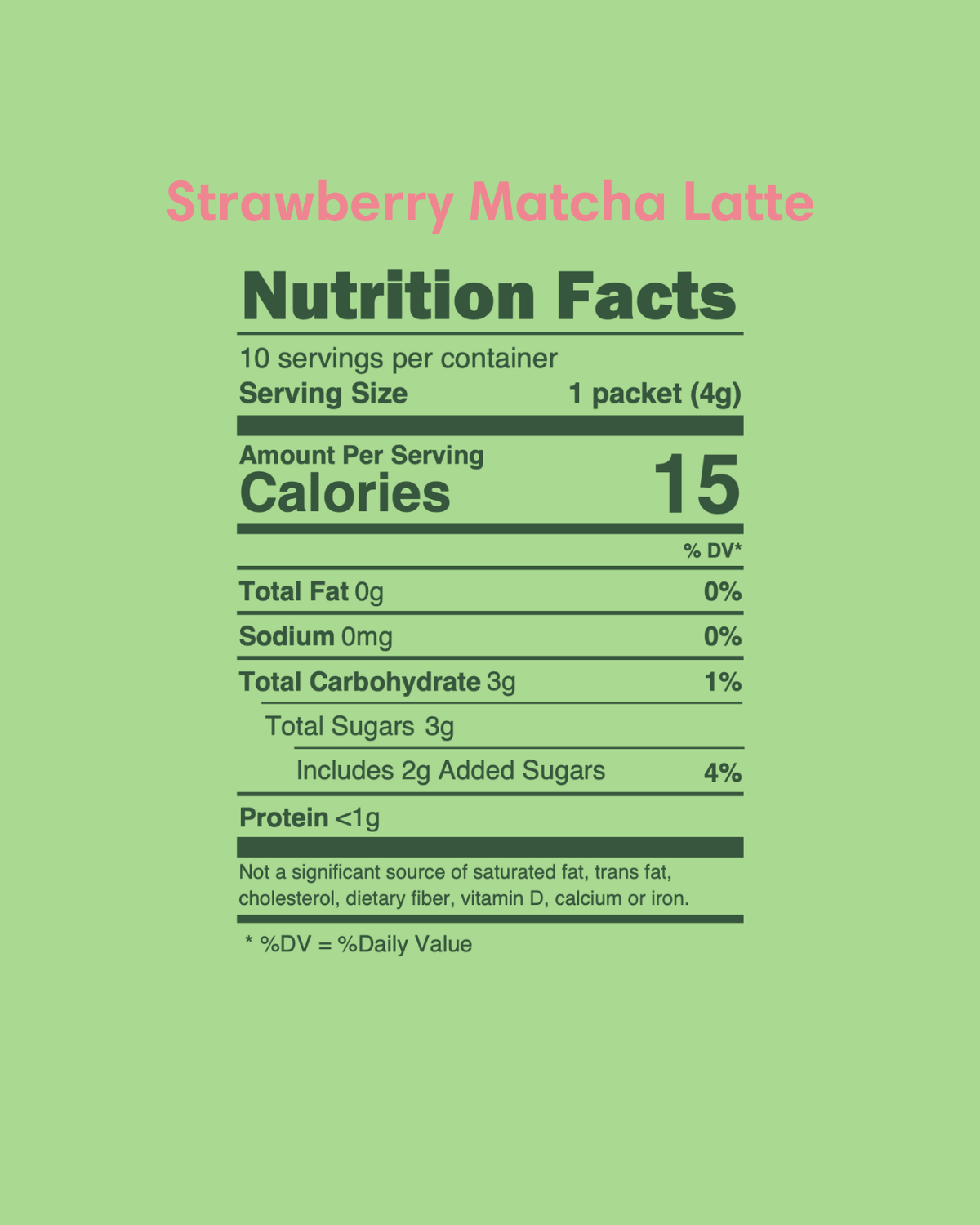 Strawberry Matcha Latté (3 Pack)